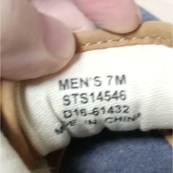 Mens Canvas SPERRY TOP SIDER STRIPER ll STS14546 Sneakers - Shoe Size US 7 M - Picture 8 of 8